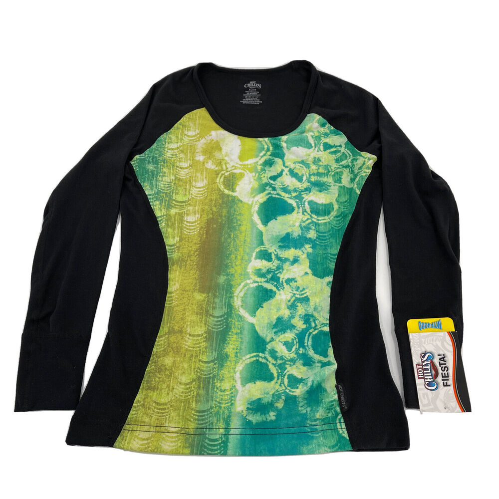 Hot Chillys Base Layer‎ Top Womens XS Multicolor Tie Dye